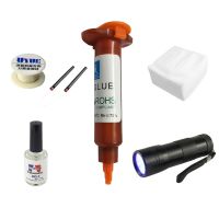 【YD】 6 in1 5ml LOCA TP-2500 UV Glue  UV Curing   20g Uv Remover 50m Cutting Wire Stick Repair