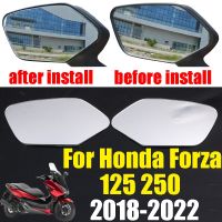 สำหรับ HONDA Forza 125 250 NSS Forza250 Forza125กระจกนูนเพิ่มการมองเห็นกระจกด้านข้างกระจกมองหลัง