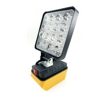 【‘= 4 Inch Tool Lamp LED Work Light For Dewalt 14.4V-20V Lithium Battery DCB205 DCB206 Outdoor Electric Torch Flashlight Spotlight