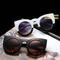 ♧▩﹉ 2020 New Cat Eye Women Sunglasses Tinted Color Lens Men Shaped Sun Glasses Female Eyewear Blue Sunglasses Brand Designer