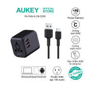 Combo bộ sạc Aukey cho Macbook, ipad, thiết bị Android củ sạc PA