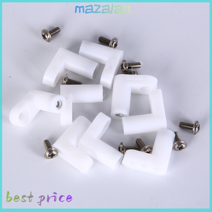 mazalan-10pcs-fixed-plastic-pcb-mounting-feet-20mm-l-ประเภทฟุตพร้อมสกรู