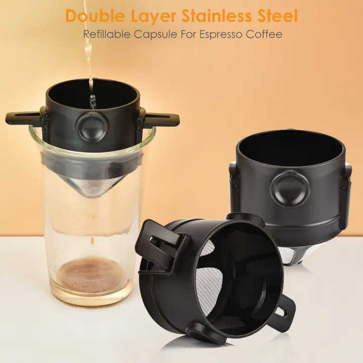 PASTSKY Coffee Funnel Dripper Foldable Coffee Filters Stainless Steel Drip Lazada.co.th