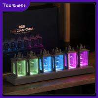 Toolsnest Nixie Tube นาฬิกานาฬิกาตั้งโต๊ะ RGB จอแสดงผล LED ที่สร้างสรรค์ย้อนยุคการประกอบแบบพกพาที่จำเป็นนาฬิกาปลุกดิจิตอลสำหรับเดสก์ท็อปห้องนอน