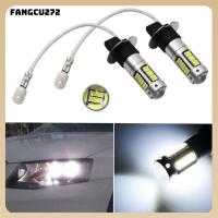 FANGCU272 2ชิ้นไฟตัดหมอกกลางวัน Lampu Jalan สีขาวชิป4014 LED H3 30-SMD หลอดไฟ LED กำลังไฟสูง