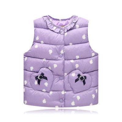 （Good baby store） Kids Vest for Girl Baby Spring Autumn Cotton Vest Children  39;s Clothing Retail Waistcoats Girls Seeveless Outerwear Toddler Coat
