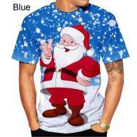 2023 new2023 New Fashion ManWomen Christmas T-shirt Christmas Eve Short-sleeved 3D Printed Cool T-shirt