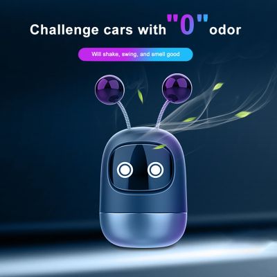 【DT】  hotCar Aromatherapy Car Air Freshener Air Outlet High-end Perfume Decoration Ornaments Lasting Fragrance Robot Solid Deoint