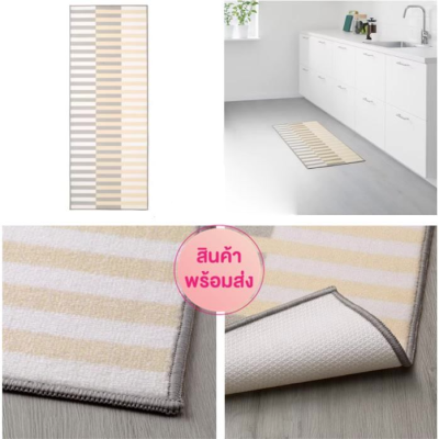 Bathroom Mat พรมหน้าห้องน้ำ พรมอิเกีย พรมเช็ดเท้า พรม กันลื่น พรมหน้าห้องน้ำ พรมห้องครัว นุ่มพิเศษ ซึมซับดีเยี่ยม และแห้งไว  ยาว 45x120 ซม. พรมเช็ดเท้ากันลื่น ในห้องน้ำ พรมห้องน้ำ กันลื่น ปูหน้าห้องน้ำ Bath Mat Non-Slip