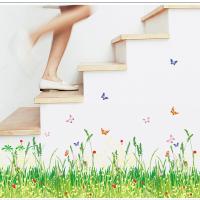 Baseboard Grassland Waterproof Removable Art Vinyl Wall Stickers Decor Kids Skirting Living Room Bedroom Mural Decals Home Decor