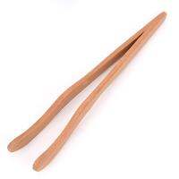 1pc 17.5cm Bacon Tea Utensil Sugar Bamboo Salad Tongs Kongfu Tea Wooden Tea Clip Food Toast Tea Tweezer