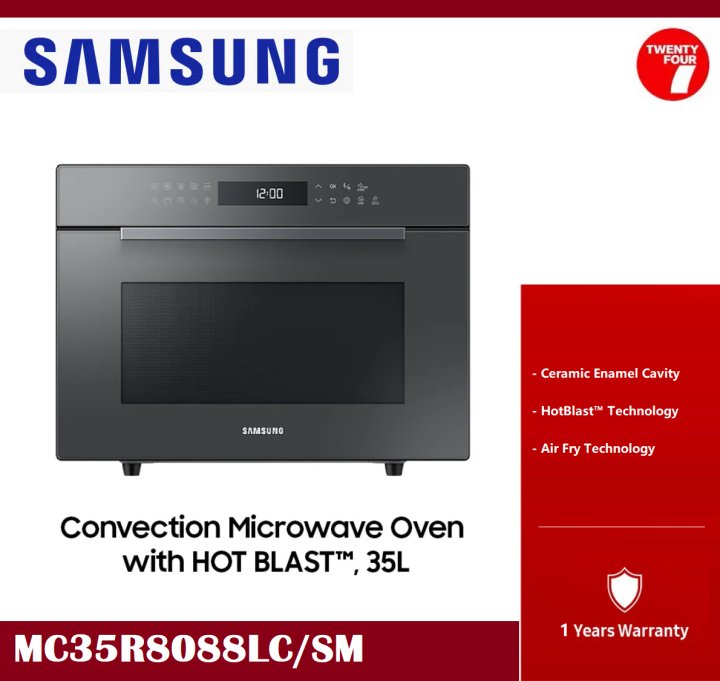 SAMSUNG 35L MC35R8088LC Convection Microwave Oven with HOT BLAST