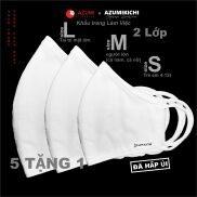 Khẩu trang vải 5 tặng 1 màu trắng