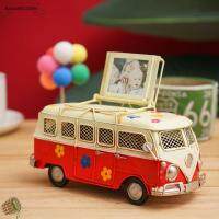 MAOLU500233906 ใหญ่มากๆ รุ่น campervan เรโทร โลหะสำหรับตกแต่ง Camper Van รุ่น น่ารักน่ารักๆ ตกแต่งเดสก์ท็อป กระปุกออมสินรถบัสศิลปะเหล็ก บาร์บาร์บาร์