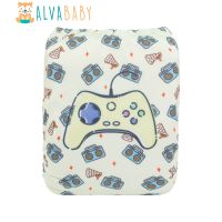 ALVABABY Digital Positioned Cloth Nappy Baby for Boys Girls Reusable Cloth Diaper with 1pc Insert