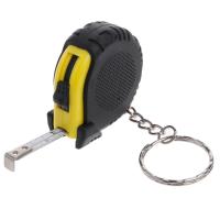 Retractable Ruler Tape Measure Key Chain Mini Pocket Size Metric 1m J6PC Levels