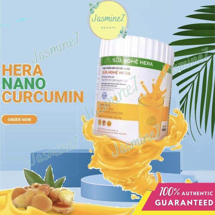 HERA NANO CURCUMIN MILK 100g Good for stomach ulcer, bloating and indigestion, acid reflux