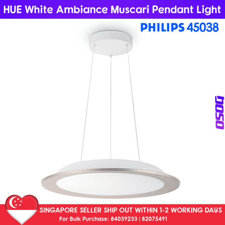 philips hue white ambiance muscari smart led pendant light