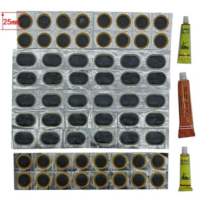 ☃♂ 48/64 pcs Rubber Puncture Patches Bicycle Tire Tyre Tube Repair Cycle Patch Kit No Glue Bicycle Inner Tube Puncture Repair Tools