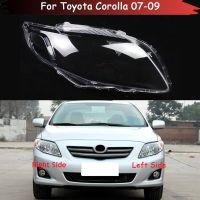 ไฟหน้าเลนส์กระจกหน้าโป๊ะไฟแบบโปร่งใสโคมไฟอัตโนมัติสำหรับรถยนต์ Toyota Corolla 2007-2009ฝาครอบไฟหน้า