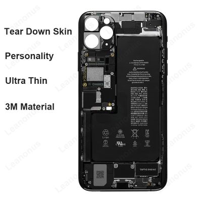 ฟิล์มปกป้องหน้าจอวงจรรูปหยดน้ำตาสำหรับ iPhone 11 Pro Max สติกเกอร์ส่วนตัวที่ห่อ3M ลายพราง