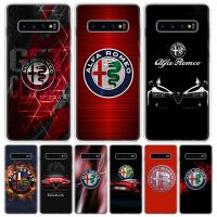 【CW】 Luxury Alfa Romeo Silicon Call Phone Case For Samsung Galaxy S10 Plus S20 FE S21 S22 Ultra Lite S10E S9 S8 S7 Edge J4 Cover