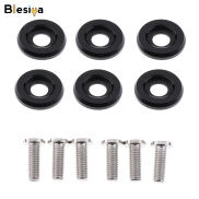 Blesiya 6 Bộ Vít Bu Lông Chắn Bùn Cản Trước Khung Biển Số Bằng Nhôm M6x20mm