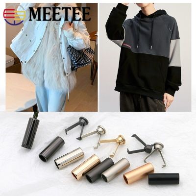 ：“{—— 50Pcs Meetee Metal Rope Ends Stopper Button Cord End Lock Cap Hanging Bell Buckle DIY Bag Shoes Garment Lanyard Accessories