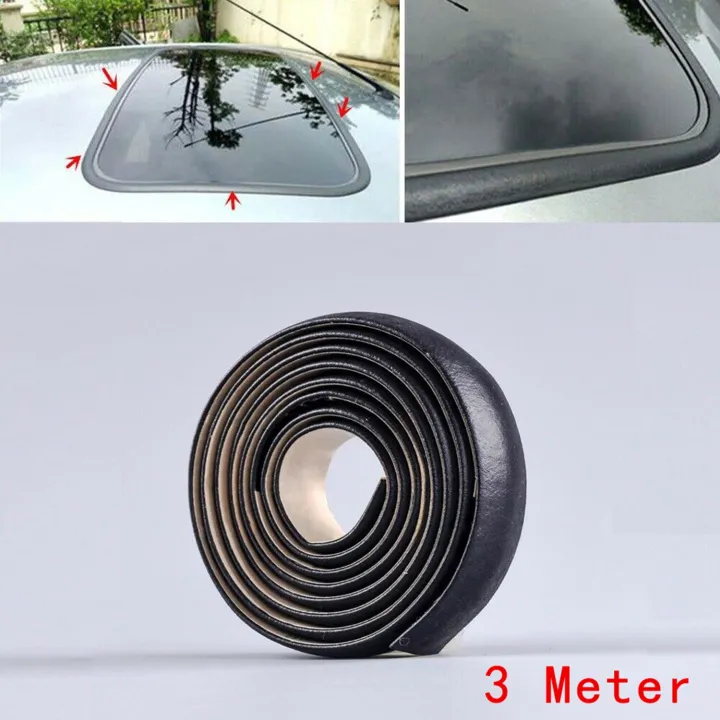 3 Meters Car Windshield Seal Rubber Sunroof Quarter AntiDust Skylight
