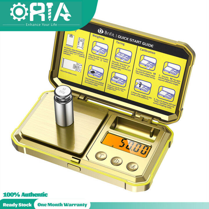 ORIA Digital Scale Gram 200g/0.01g Weighing Scale, LCD Backlit Display