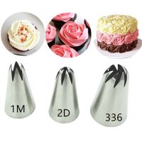 ✇ 3Pcs/Set Rose Pastry Nozzles Cake Decorating Tools Flower Icing Piping Nozzle Cream Cupcake Tips Baking Accessories 1M 2D 336