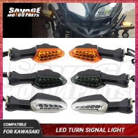 ไฟเลี้ยว LED สำหรับ KAWASAKI KLE650 KLZ1000 Versys Z125 Z250 Z300 ZRX1200 Z650 Z750 Z800 Z1000รถจักรยานยนต์ไฟแสดงสถานะ