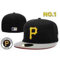 4 Style MLB Pittsburgh Pirates non-adjustable baseball cap fully sealed hip-hop Fans outdoor stretch Unisex sun hat couple nt