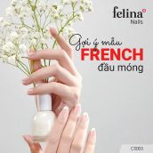 Sơn móng tay Felina 18ml, màu trắng sữa CS003