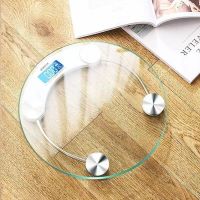 Transparent round household weighing electronic scale adult weight loss scale high-precision student weighing human body scale