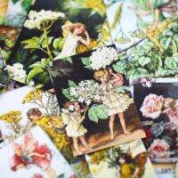 33PCS flower fairy spirit angel baby Alice elf material paper scrapbooking DIY projects/photo album/card making crafts Sticker