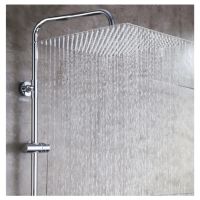 8inches10inches Holes High Pressure Shower Head Square Rainfall Pressurized Showerhead Chrome Water Saving Spray Nozzle Bathroom