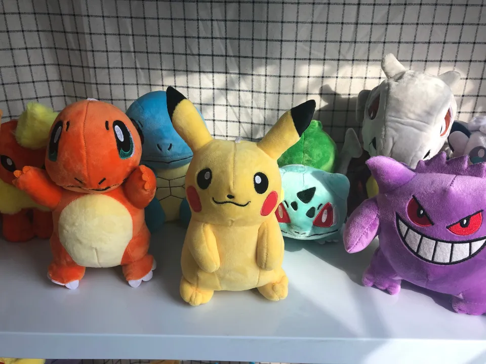 Original Pokemon Pikachu Stuff Plush Toy Charmander Squirtle Bulbasaur  Eevee Anime Stuffed Plushie Brinquedos Peluche Bonecas Presente De  Aniversário Para Crianças Menina - Escorrega o Preço