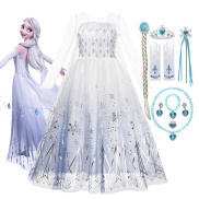 Disney Đông Lạnh 2 Elsa váy cho bé gái Anna Elsa Trang Phục Đầm công chúa