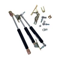 2PC 18x8 Rod Gas Spring Folding Hinge Stroke 50-500N Force Lift Support Hole Center Distance 320-400mm Stroke Distance 120-160mm