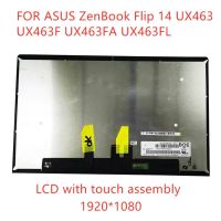 จอแสดงผล LCD ขนาด14.0นิ้วพร้อม UX463FL UX463FA UX463 Zenbook UX463F อุปกรณ์เสริมสำหรับ ASUS หน้าจอสัมผัส