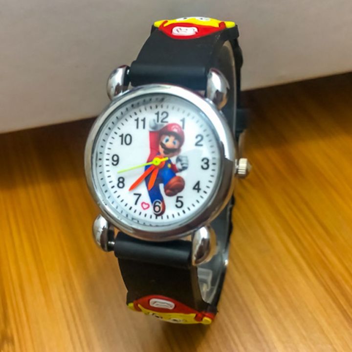 นาฬิกาข้อมือดิจิตอลซูเปอร์มาริโอสำหรับเด็ก-นาฬิกาข้อมือดิจิตอล-jam-tangan-elektronik-นาฬิกาของเล่นเกม3d-พี่น้องมาริโอมาริโอมาริโอสำหรับนักเรียนพยายามจะ-kado-ulang-tahun