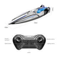 High-speed 30kmh Remote Control Ship Wireless Electric Long Endurance High-speed 2.4G Speedboat Water Boat Model Kids RC Toys