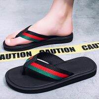 New Fashion Sandals Woven Tongs Flip-Flops Lightweight Summer Slippers for Men Casual Beach Shoes Non-slip Wear-resistant Slides