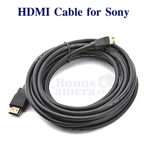 สาย-hdmi-ใช้ต่อกล้องโซนี่-nex-5n-5r-5t-6-7-f3-slt-a57-a65-a77-a99-เข้ากับ-hd-tv-projector-cable-for-sony