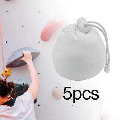 ‘【；】 5X Chalk Ball Bag Pouch Drawstring Bag With Buckle Sock For Training Fitness Weightlifting Bouldering Sports