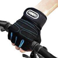 hotx【DT】 Gloves Anti-slip Half Anti-shock Men Weight Lifting Training Exercise Cycling