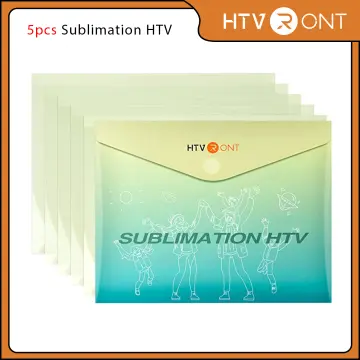 HTVRONT Clear HTV Vinyl for Sublimation - 5 Pack 12 x 10 Matte