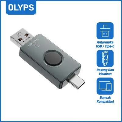 OLYPS แฟลชไดร์ฟ Flash Drive 2 in 1 USB + Type-C Ultra Dual Drive OTG 32GB / 64GB ประกัน 1 ปี