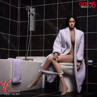 For Sale Female Doll Bathroom Scene Bathtub Toilet Set 18XG12 Bathrobe Three-piece Set Suitable for 12 Inches Action Figure